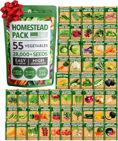 55 Variety Survival Seed Vault 