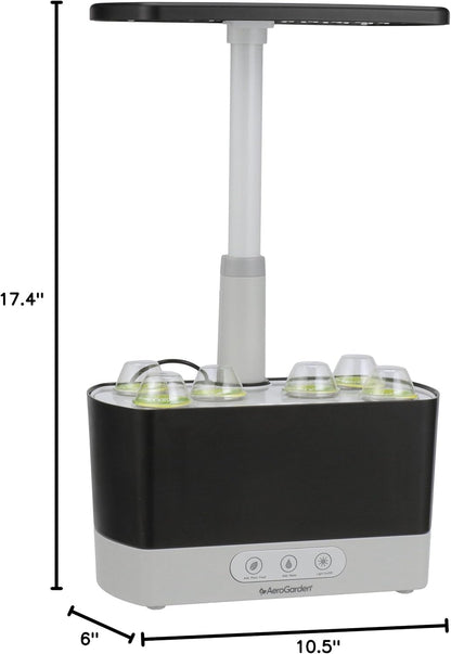 Aerogarden Harvest Indoor Garden Hydroponic System with LED Grow Light and Herb Kit, Holds up to 6 Pods, Black